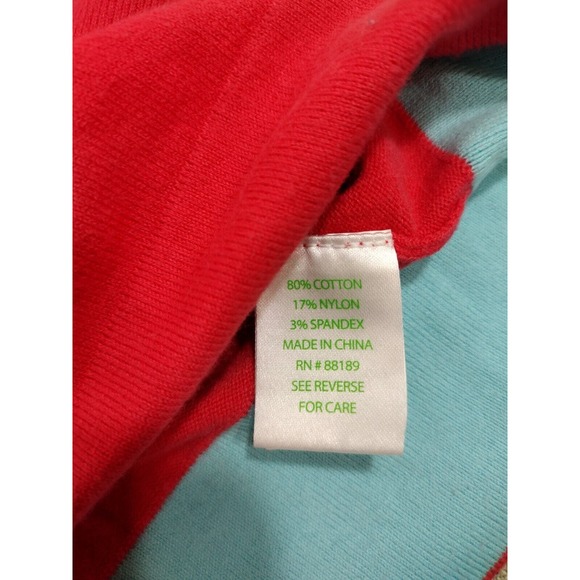 Lilly Pulitzer Sweater Womens Medium Coral Long Sleeve V-Neck Pullover - Picture 4 of 6